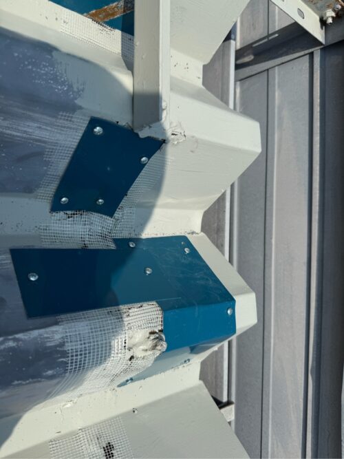 折半屋根板金増し貼り