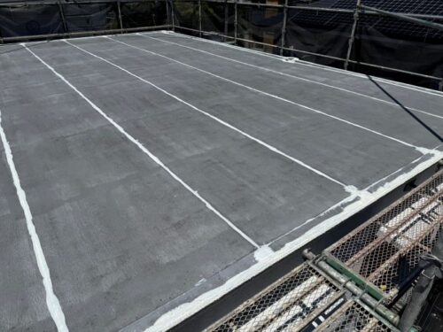 屋上シート防水コーキング