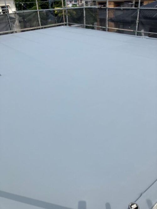屋上遮熱シートトップ完了