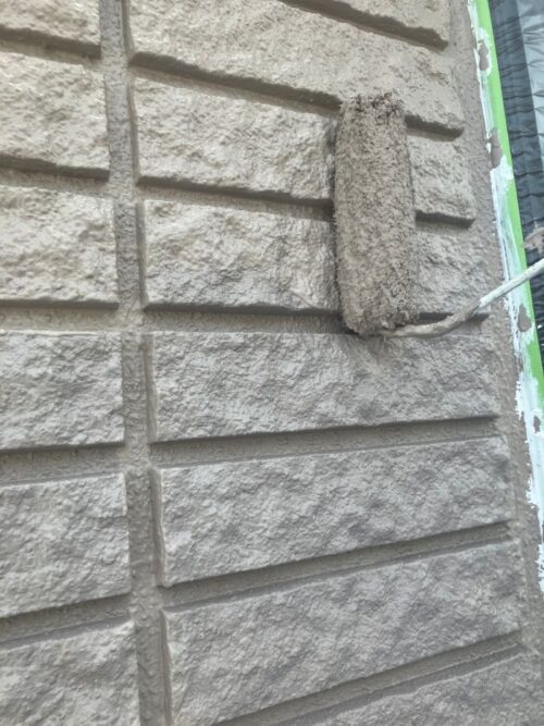 アステックペイント　リファイン無機1000-IR　グレージュ2回目（上塗り）