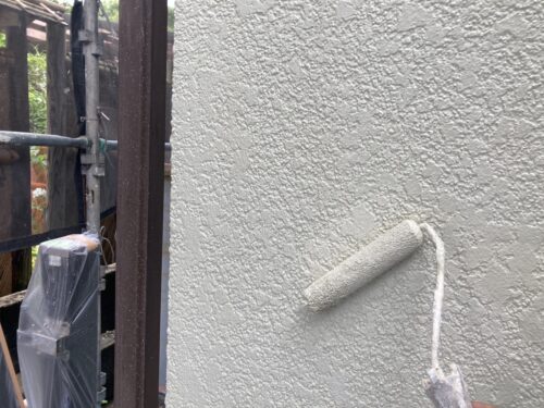 外壁上塗り2回目