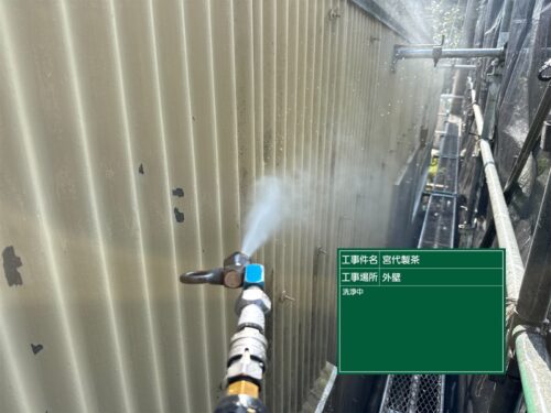 外壁高圧洗浄3