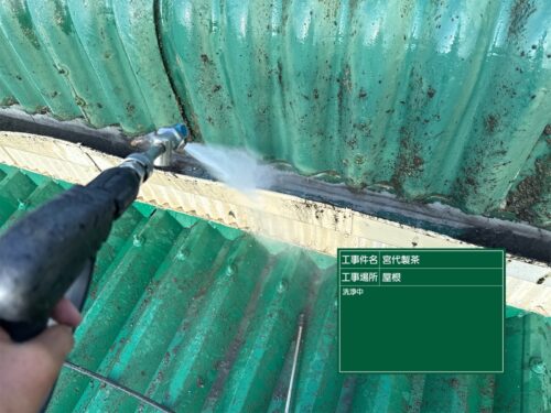 屋根高圧洗浄4