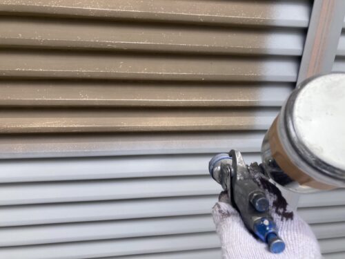 雨戸錆止め施工